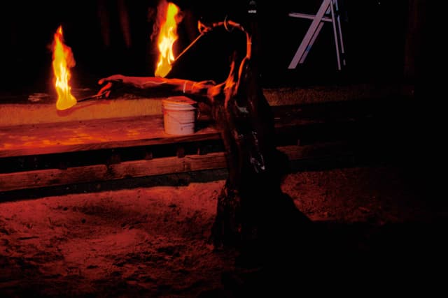 Fire Dancer performing